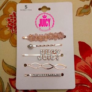 NEW! Juicy Couture FIVE PC. Hair Bling